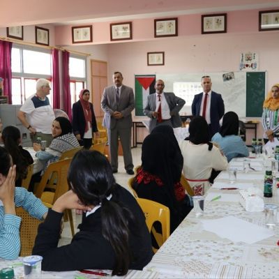 بنات الجلزون الثانوية تستقبل وفد ألماني ضمن مشروع التوأمة بين المدارس